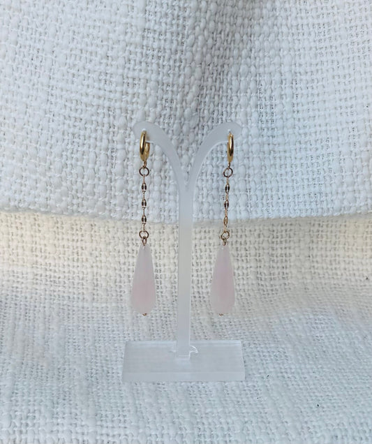 Selira Rose Quartz Earrings